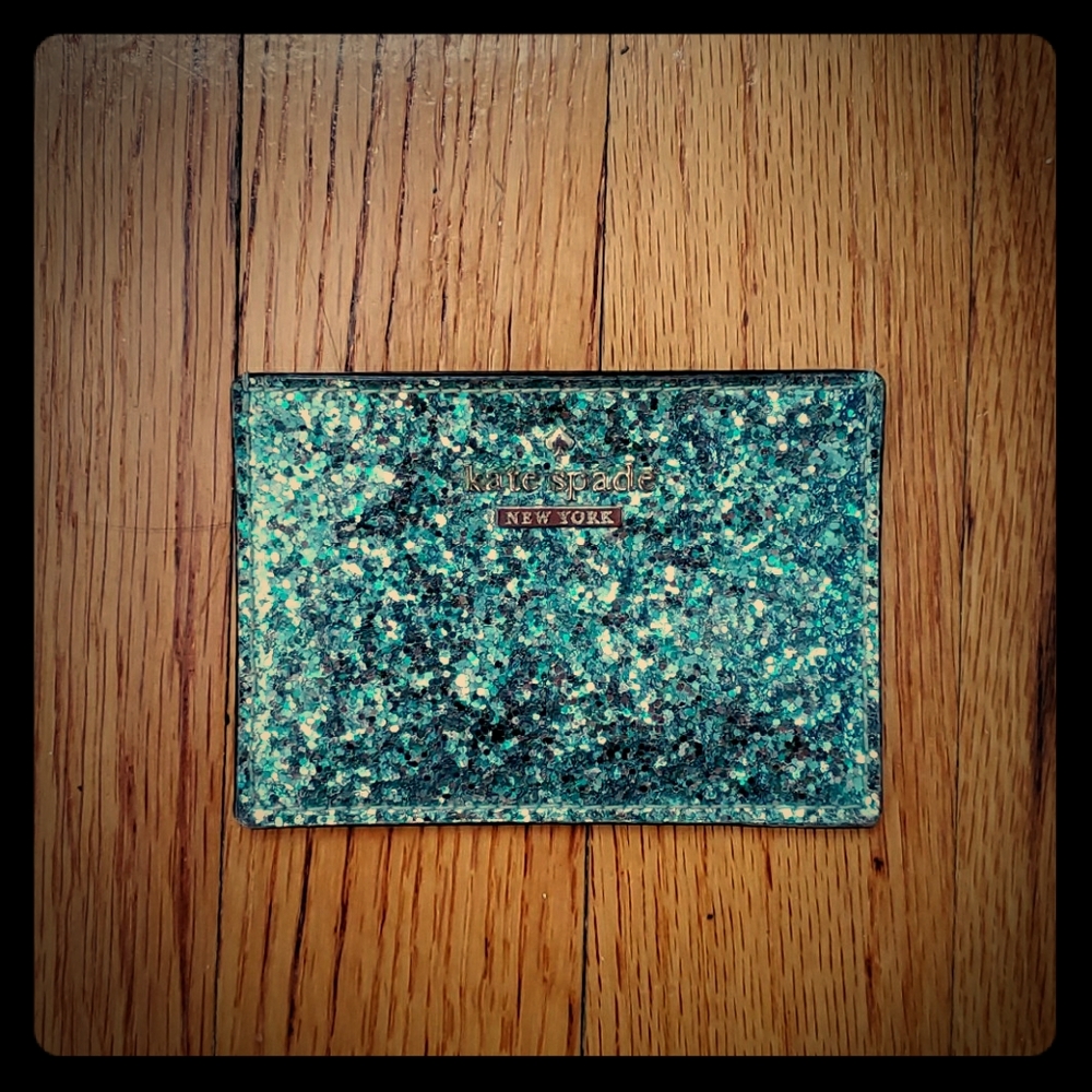 Kate Spade Sparkley Blue Card Holder